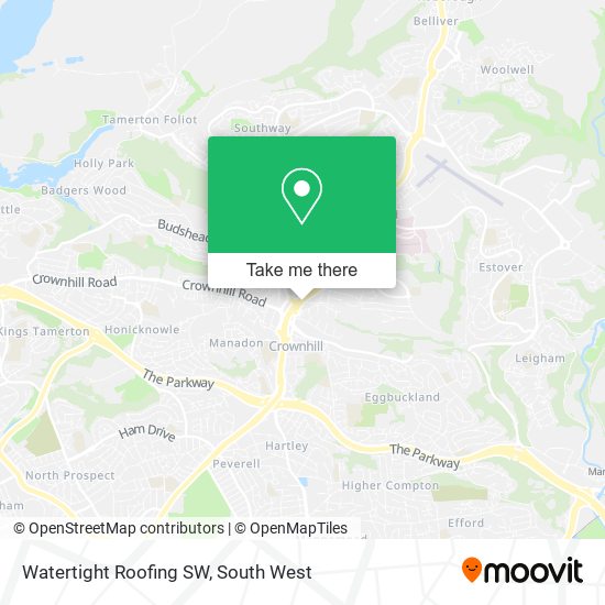 Watertight Roofing SW map