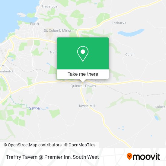 Treffry Tavern @ Premier Inn map