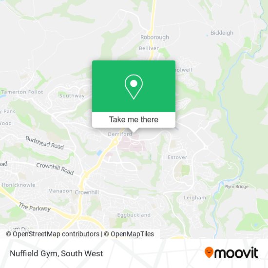 Nuffield Gym map
