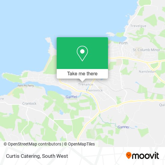 Curtis Catering map