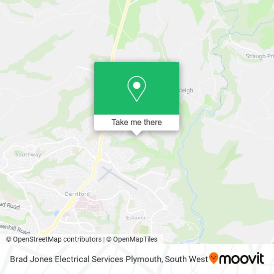 Brad Jones Electrical Services Plymouth map