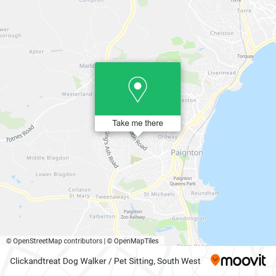 Clickandtreat Dog Walker / Pet Sitting map