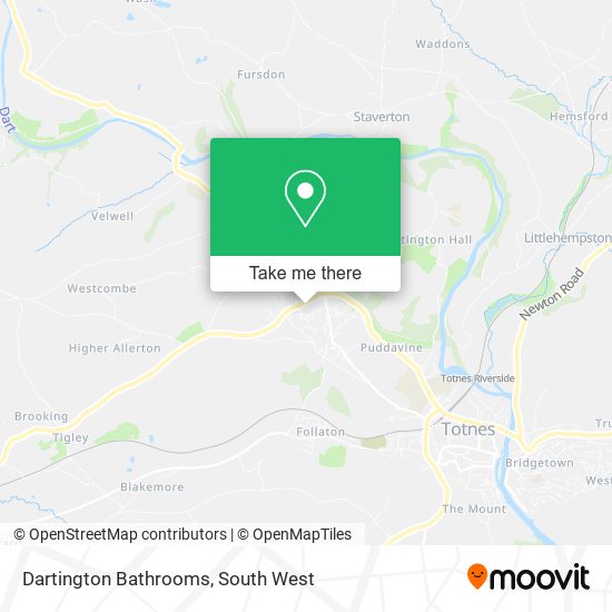 Dartington Bathrooms map