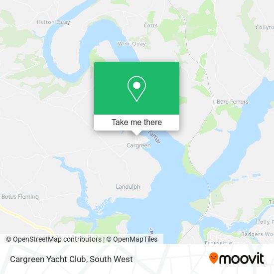 Cargreen Yacht Club map