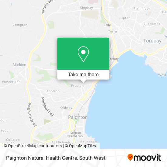 Paignton Natural Health Centre map