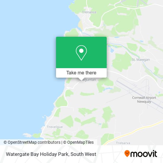 Watergate Bay Holiday Park map