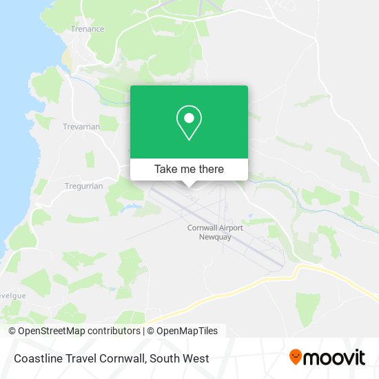Coastline Travel Cornwall map
