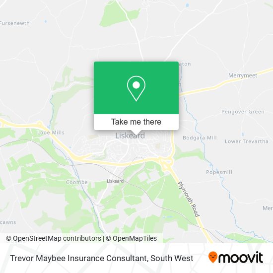 Trevor Maybee Insurance Consultant map