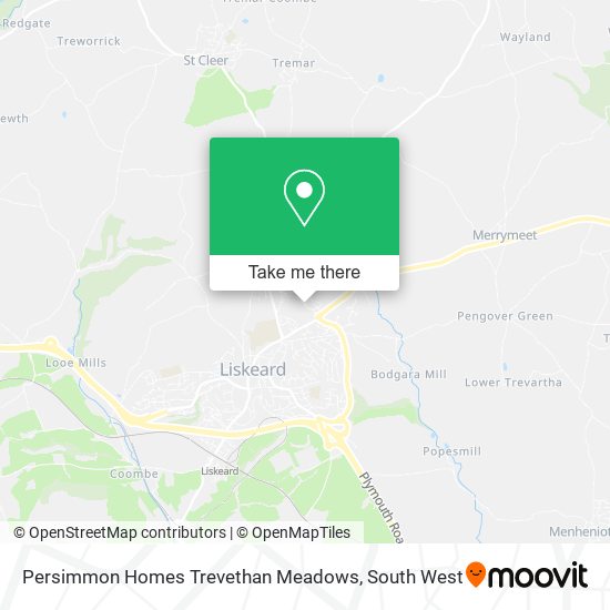Persimmon Homes Trevethan Meadows map