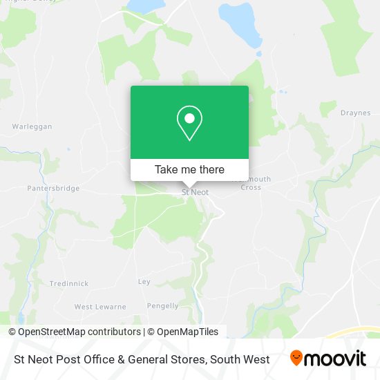 St Neot Post Office & General Stores map
