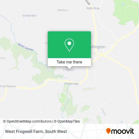 West Frogwell Farm map