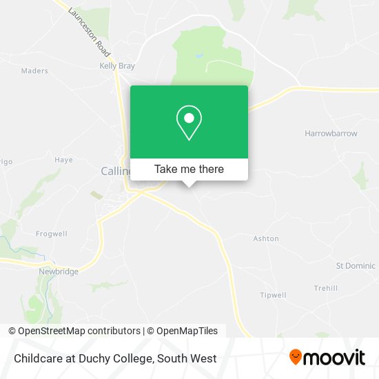 Childcare at Duchy College map