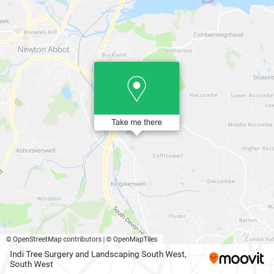 Indi Tree Surgery and Landscaping South West map