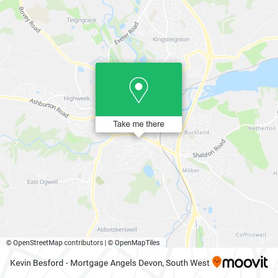 Kevin Besford - Mortgage Angels Devon map