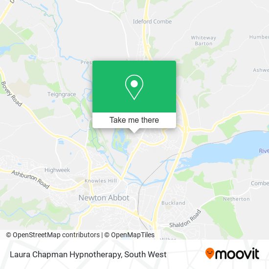 Laura Chapman Hypnotherapy map