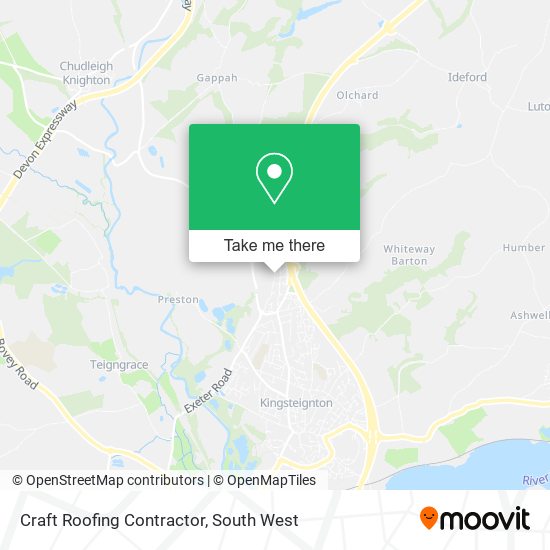 Craft Roofing Contractor map