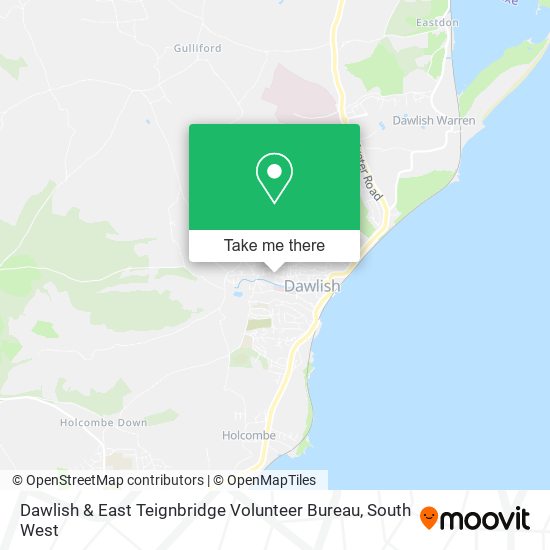 Dawlish & East Teignbridge Volunteer Bureau map