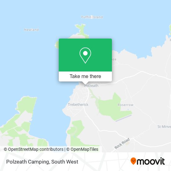 Polzeath Camping map