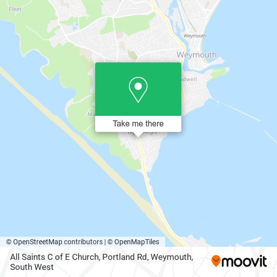All Saints C of E Church, Portland Rd, Weymouth map