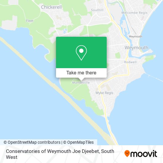 Conservatories of Weymouth Joe Djeebet map
