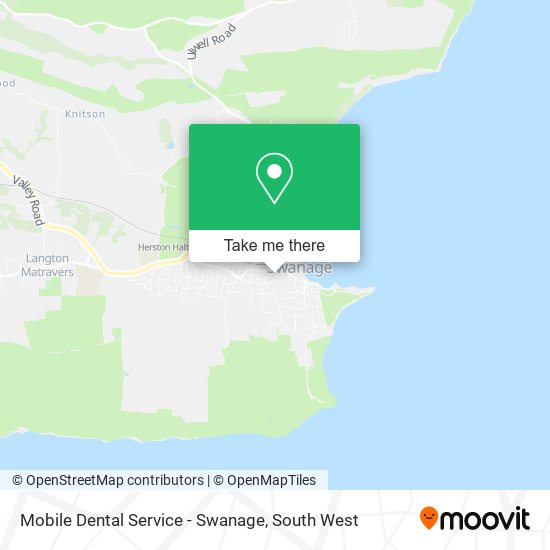Mobile Dental Service - Swanage map