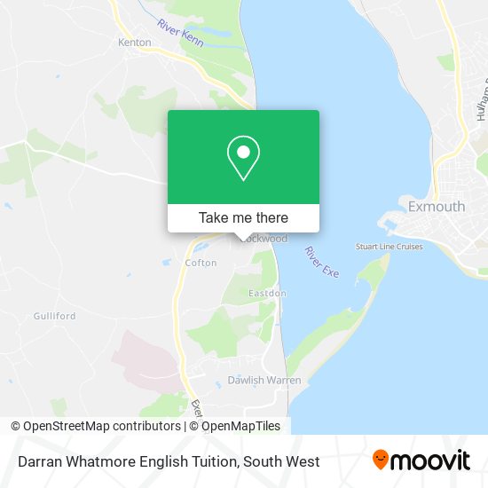 Darran Whatmore English Tuition map
