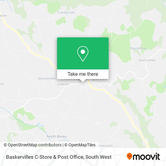 Baskervilles C-Store & Post Office map