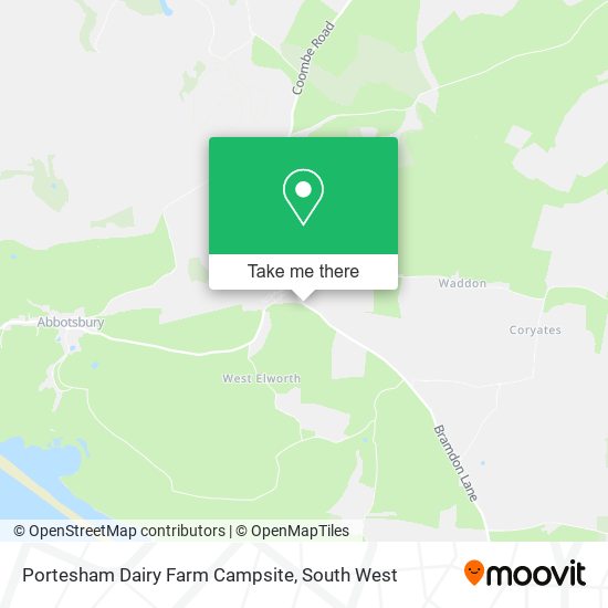 Portesham Dairy Farm Campsite map