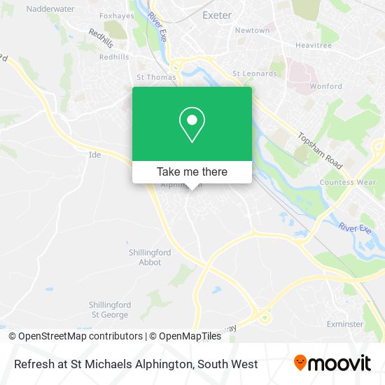 Refresh at St Michaels Alphington map