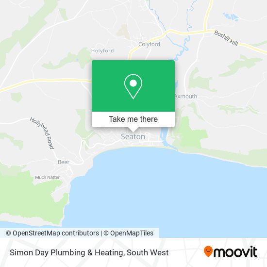Simon Day Plumbing & Heating map