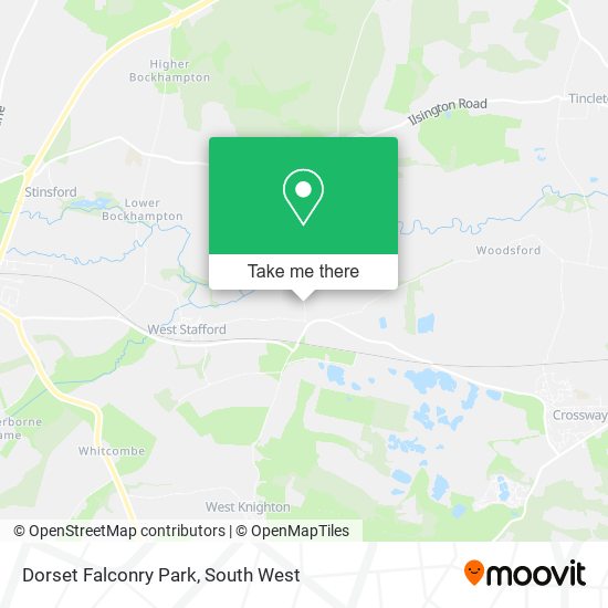 Dorset Falconry Park map