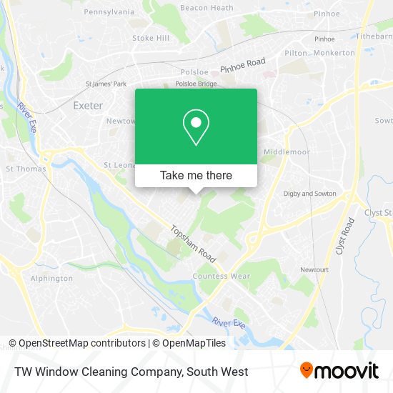 TW Window Cleaning Company map