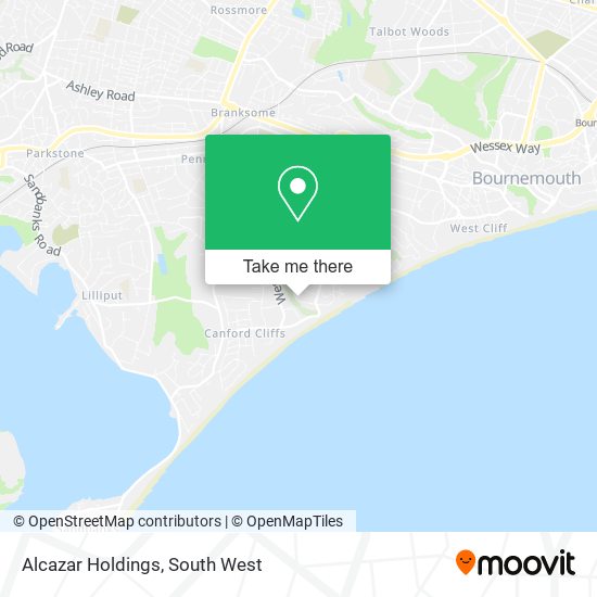 Alcazar Holdings map