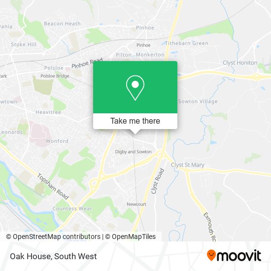 Oak House map