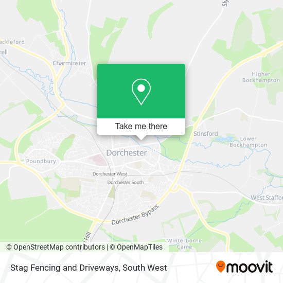 Stag Fencing and Driveways map