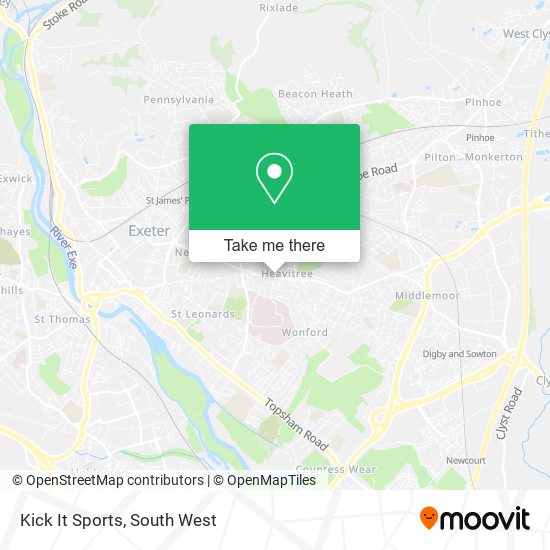 Kick It Sports map