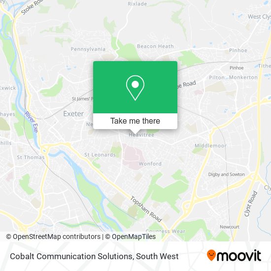 Cobalt Communication Solutions map