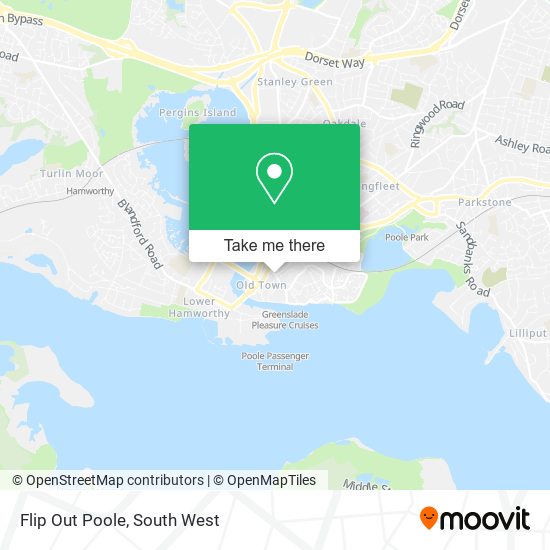 Flip Out Poole map