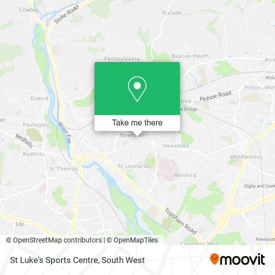 St Luke's Sports Centre map