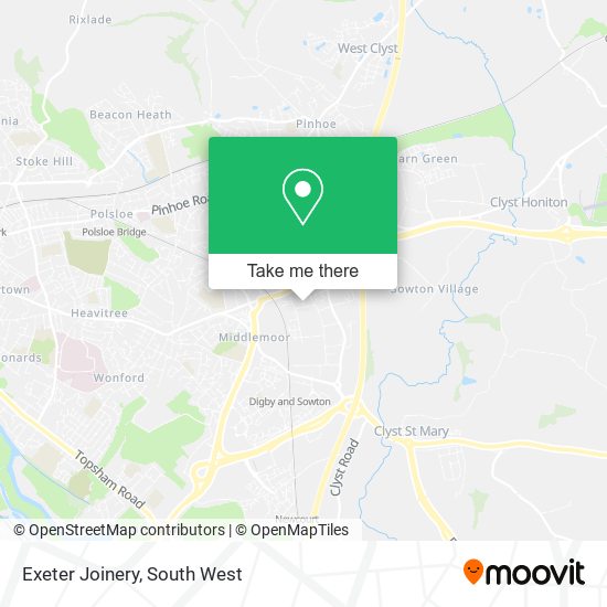 Exeter Joinery map