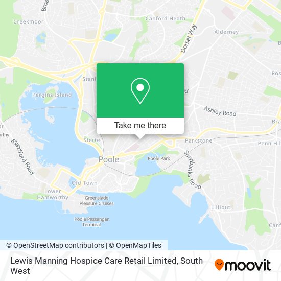 Lewis Manning Hospice Care Retail Limited map