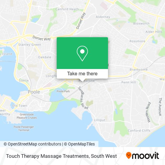 Touch Therapy Massage Treatments map