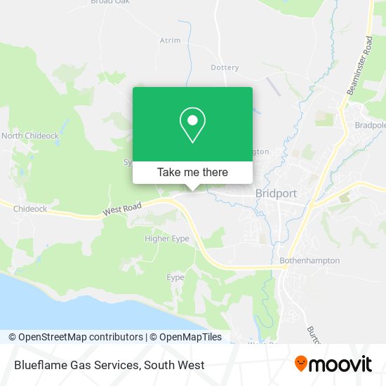 Blueflame Gas Services map