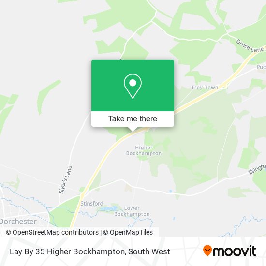 Lay By 35 Higher Bockhampton map