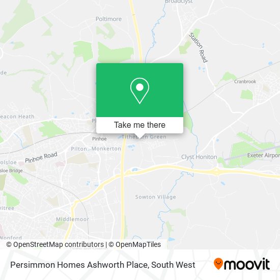 Persimmon Homes Ashworth Place map