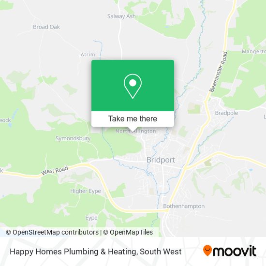 Happy Homes Plumbing & Heating map