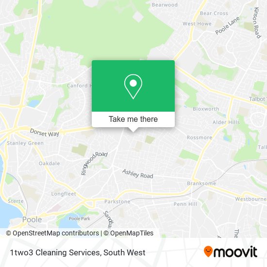 1two3 Cleaning Services map