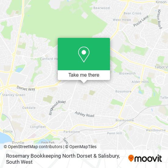 Rosemary Bookkeeping North Dorset & Salisbury map
