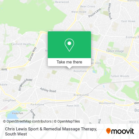 Chris Lewis Sport & Remedial Massage Therapy map