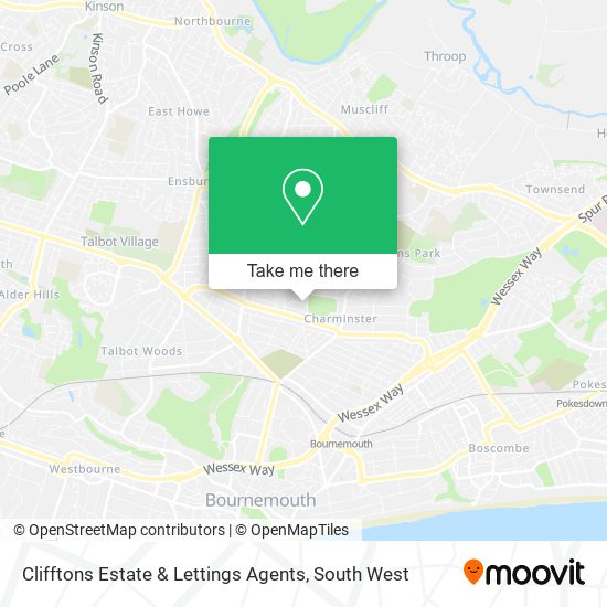 Clifftons Estate & Lettings Agents map